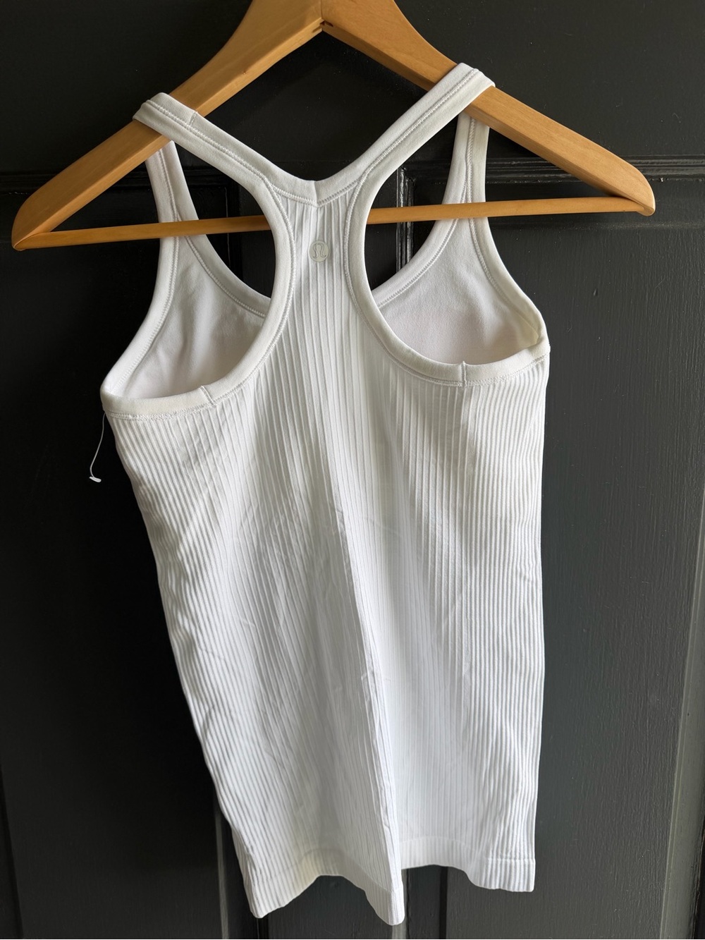lululemon athletica White Ribbed Racerback Tank - Picture 2 of 5